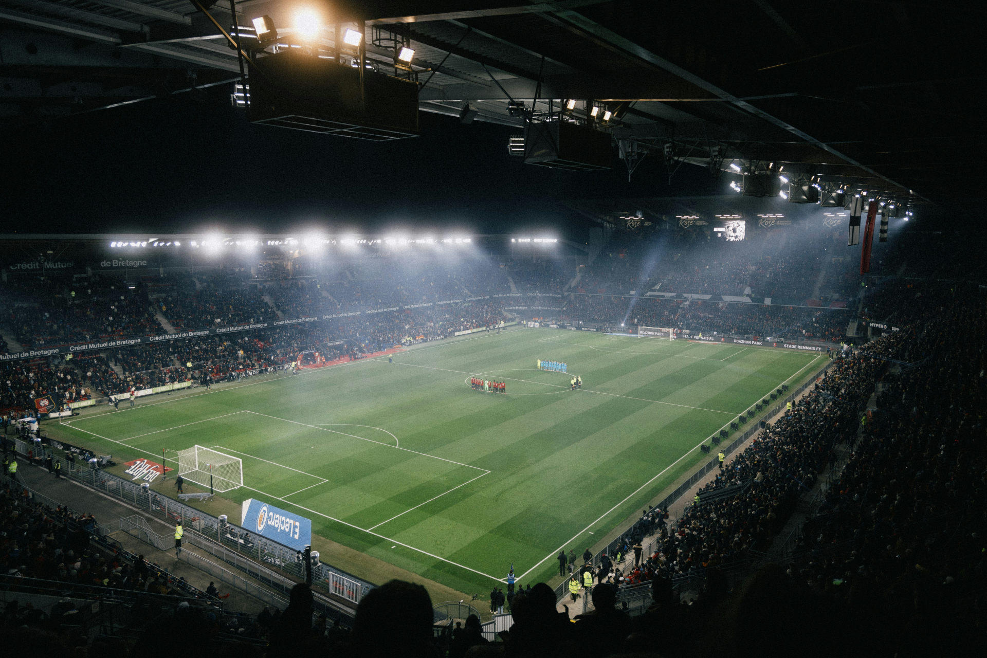Football stadium atmosphere for the free fantasy football manager game World League Manager